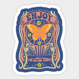 enjoy the little things butterfly 1 Sticker